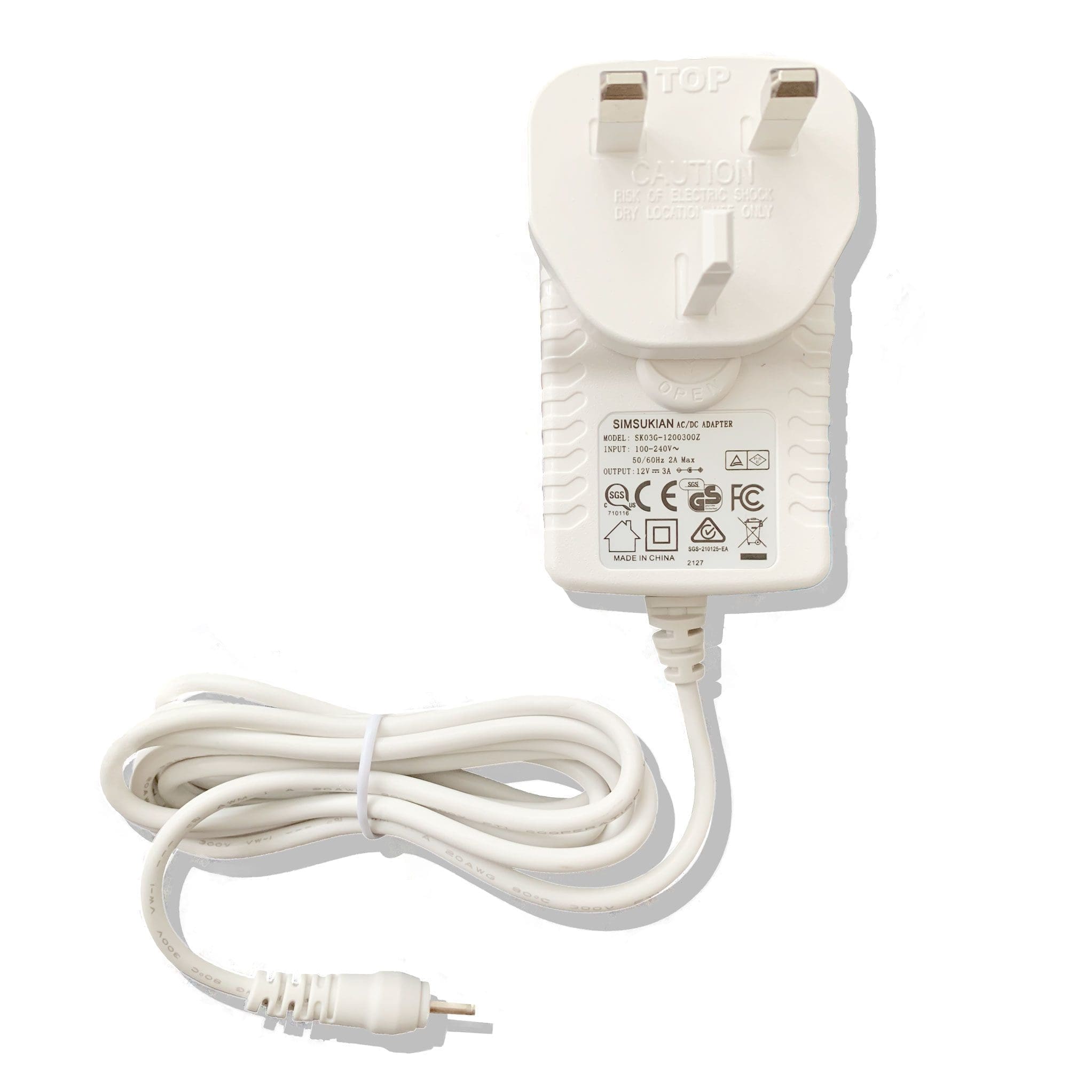 Replacement for SIMSUKIAN AC/DC Adapter model SK03G-1200300Z 12V 3A Power Supply